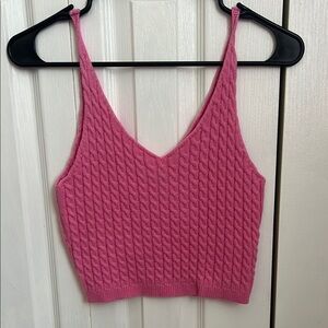 Altar’d State Pink Sweater Tank Top